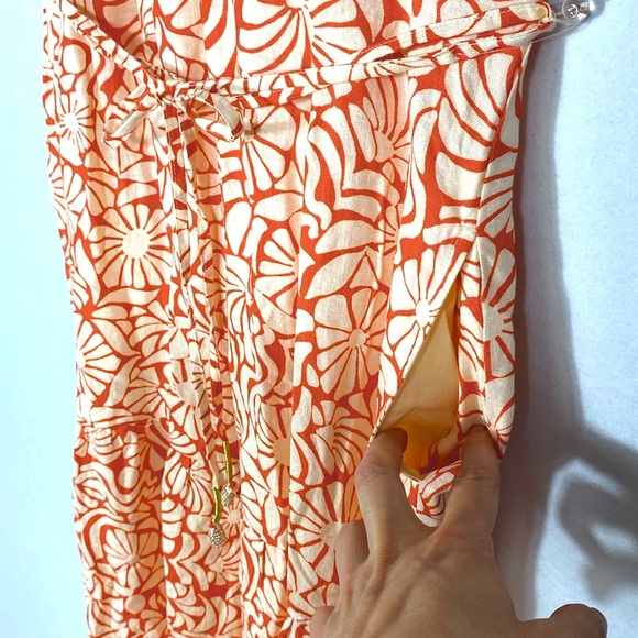 Cynthia Rowley Linen Maxi Dress with pockets size small - Picture 5 of 14